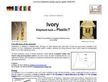 Tablet Screenshot of ivoryauthenticityandage.com